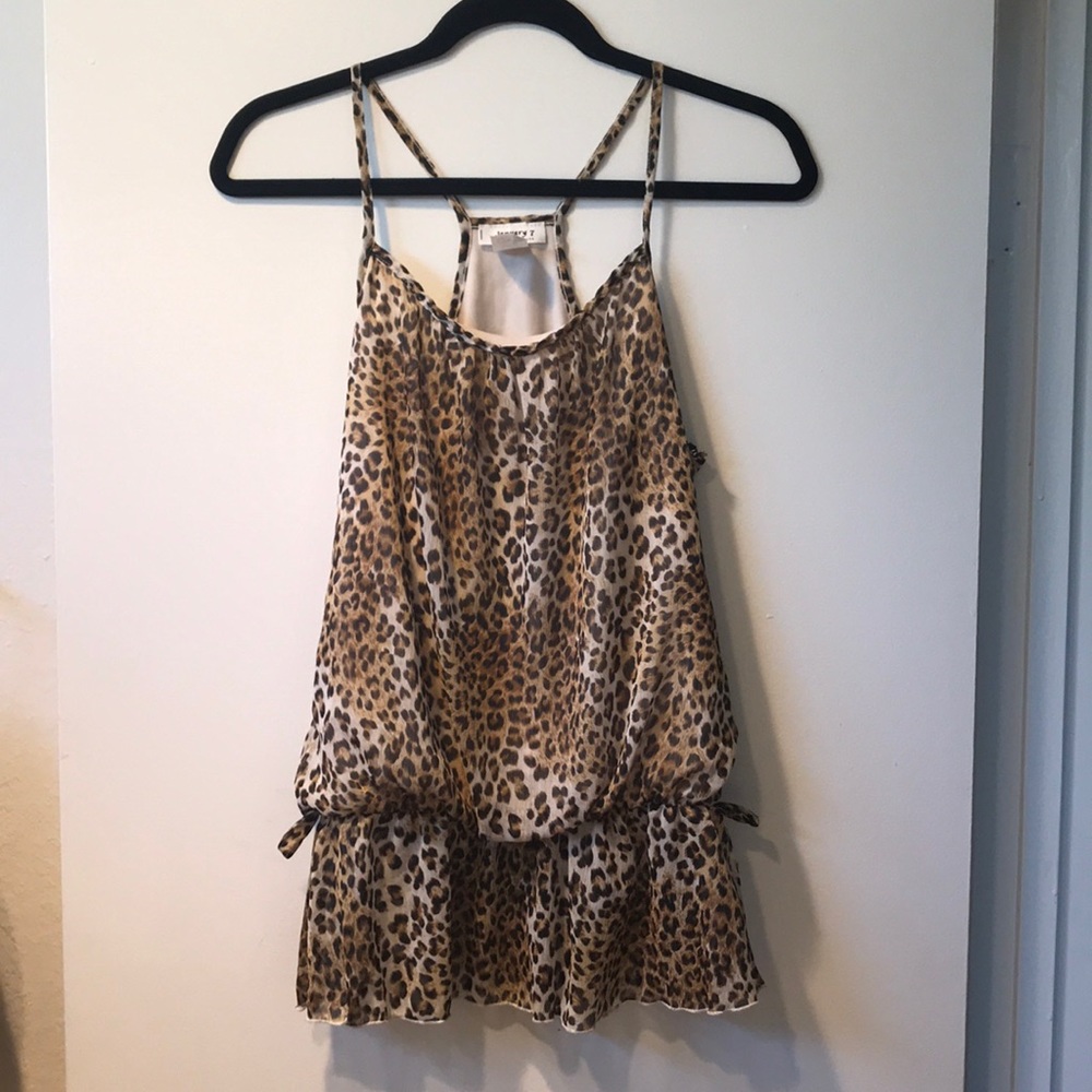 Leopard Rouched Blouse C2